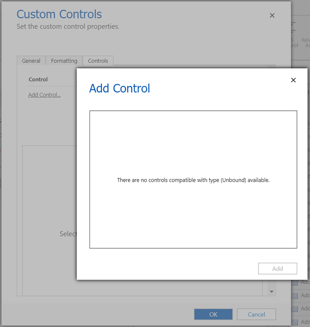 Custom Controls Add Control